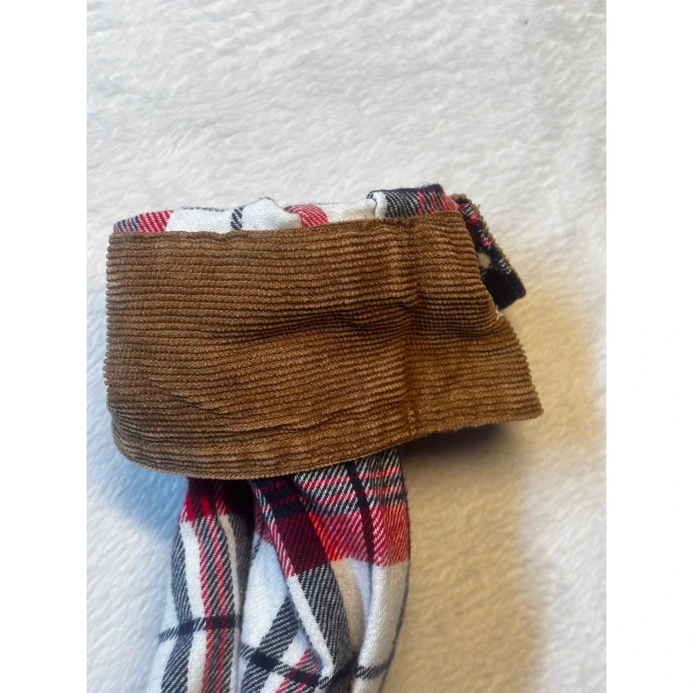 Legendary Whitetails Flannel Shirt LT Large Tall Red Blue Plaid Corduroy Collar - Picture 13 of 13